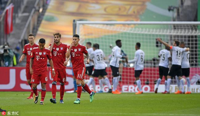  法兰克福主场惨败拜仁跌出欧战区  